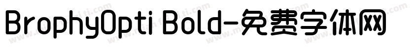 BrophyOpti Bold字体转换